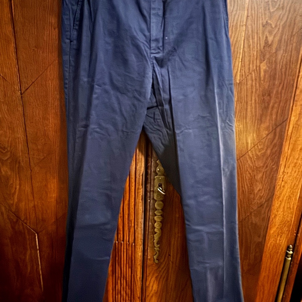 JCrew Men's 770 Straight-fit chino slacks Navy 32-32